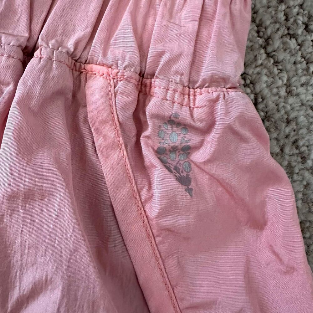 FP Movement The Way Home Shorts Pink Smocked High Rise Running Athletic XS - Picture 4 of 6